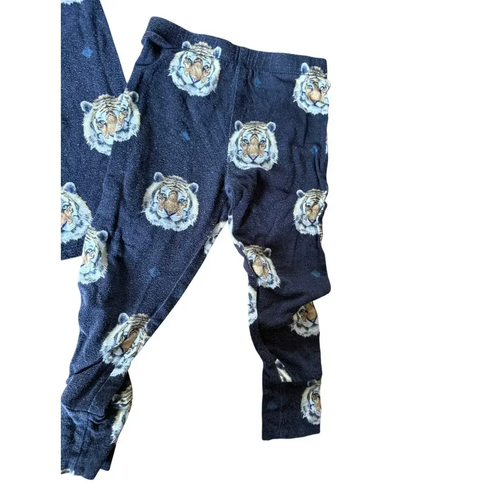 Posh Peanut‎ black tiger print bamboo pajamas set